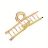 Cute Large Acrylic Pencil Design Hair Claw Clips for Women Girls Accessories Cartoon solid color Ponytail Hairgrip New 2024