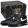 Nike Air Force 1 Abrasion Resistant Slip Resistant Low Top Skateboard Shoes Unisex FZ0627-010(Team1676-S-BOX)