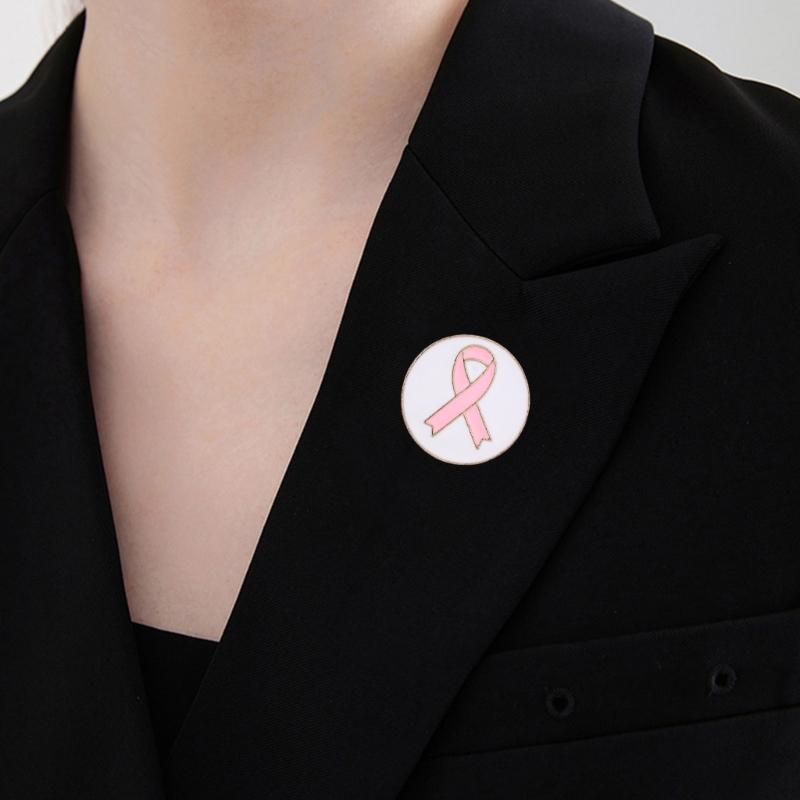 10Pcs Cancer Awareness Ribbon Pin Awareness Brooch Decorative Metal Lapel Pins For Clothing Bag Hat Costume Decoration
