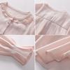 Women's Ruffle Trim Acetate Chiffon Round Neck Blouse