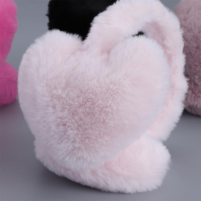 Ear Cups for Women In Winter Cute Plush Winter Warm Ear Bags Anti-freeze Ear Hat Ear Cover Ear Protection Ear Love Series
