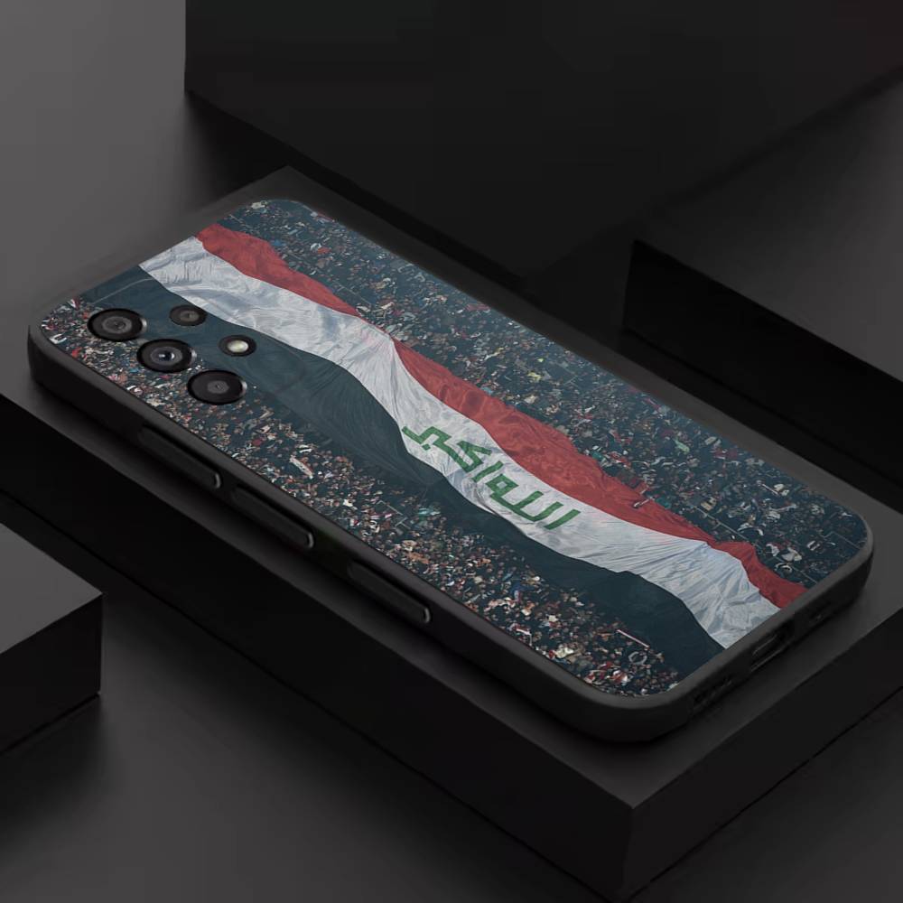 

I-Iraqi Iraq National Flag For Samsung S 26,25,24,23,22,30,21,10,9,Ultra,Plus,Lite,FE,4,5G Black Soft Case Phone Case SamsungS20Plus