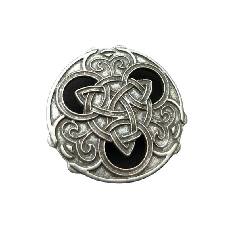 Trendy kulatá keltská uzlová vikingská pirátská brož
