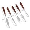 5 Teile/satz Edelstahl Spachtel Gebäck Werkzeuge Kuchen Creme Mixer Schaber Schaufel