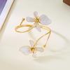 Elegant Flower Upper Arm Cuff Bracelet for Women Gold Color Lily Open Armlet Aesthetic Bridal Wedding Jewelry Bridesmaid Gift