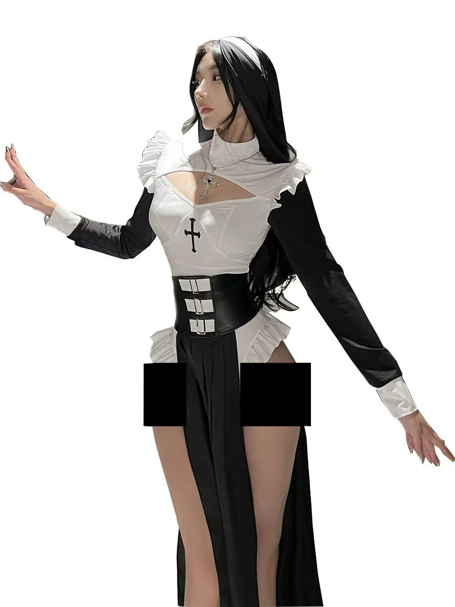 

Лавандовый Сексуальный Костюм Медсестры Сестры для Косплея на Рождество и Хэллоуин (Один размер подходит для 42,5-57,5 кг)