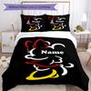 3pcs Custom Name Minnie Bedding Set Duvet Cover Closure Includes 1 Duvet Cover & 2 Pillowcases, Soft and Comfortable for All Seasons.