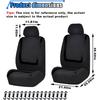 2 Pack Car Seat Covers, Breathable Seat Protectors, Anti-Slip Driver Seat Cover, Comfortable Front Seat Cover Set Universal Fit For Truck, SUV,