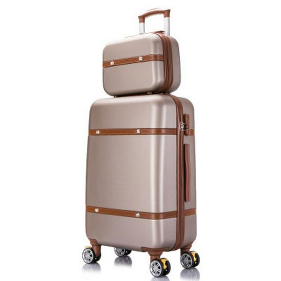 Retro Large Capacity Suitcase with Universal Wheels, Trolley Cabin Luggage for Men and Women