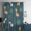 Giraffe Zebra Leaf Tulle Curtains For Living Room Sheer Curtain Bedroom Veil Organza Decorative Window Treatments