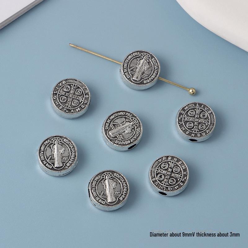 Συλλογή Κοσμημάτων με Χάντρες από Κράμα Cross Knight Our Lady: Χειροποίητα DIY βραχιόλια, κολιέ και σκουλαρίκια υλικά