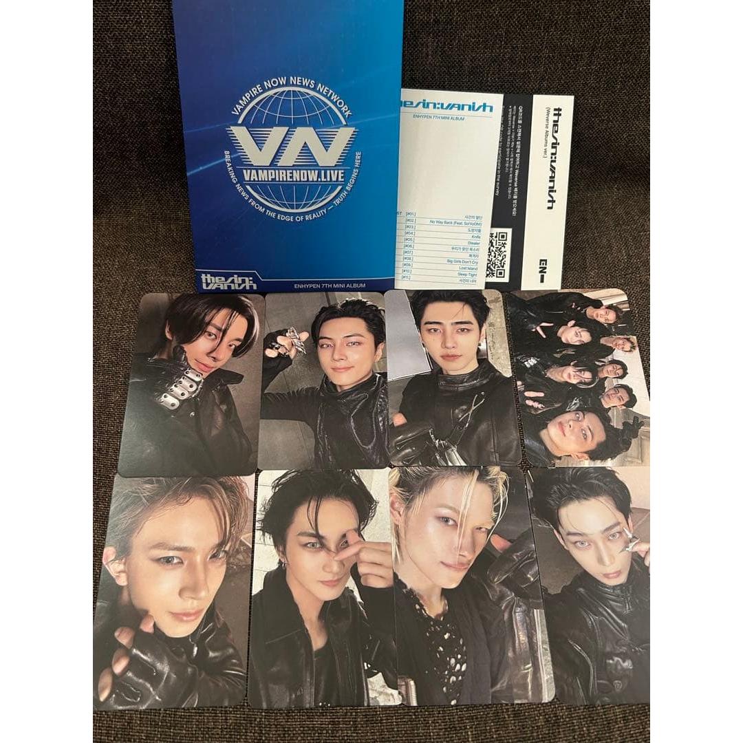 Used ENHYPEN THE SIN:VANISH weverse album Complete Set