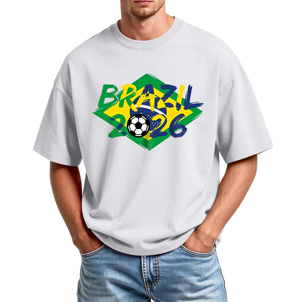 Men's Casual Short Sleeve Crew Neck T-Shirt with Graphic Print for Sports and Everyday Wear Lightweight Comfortable Fit