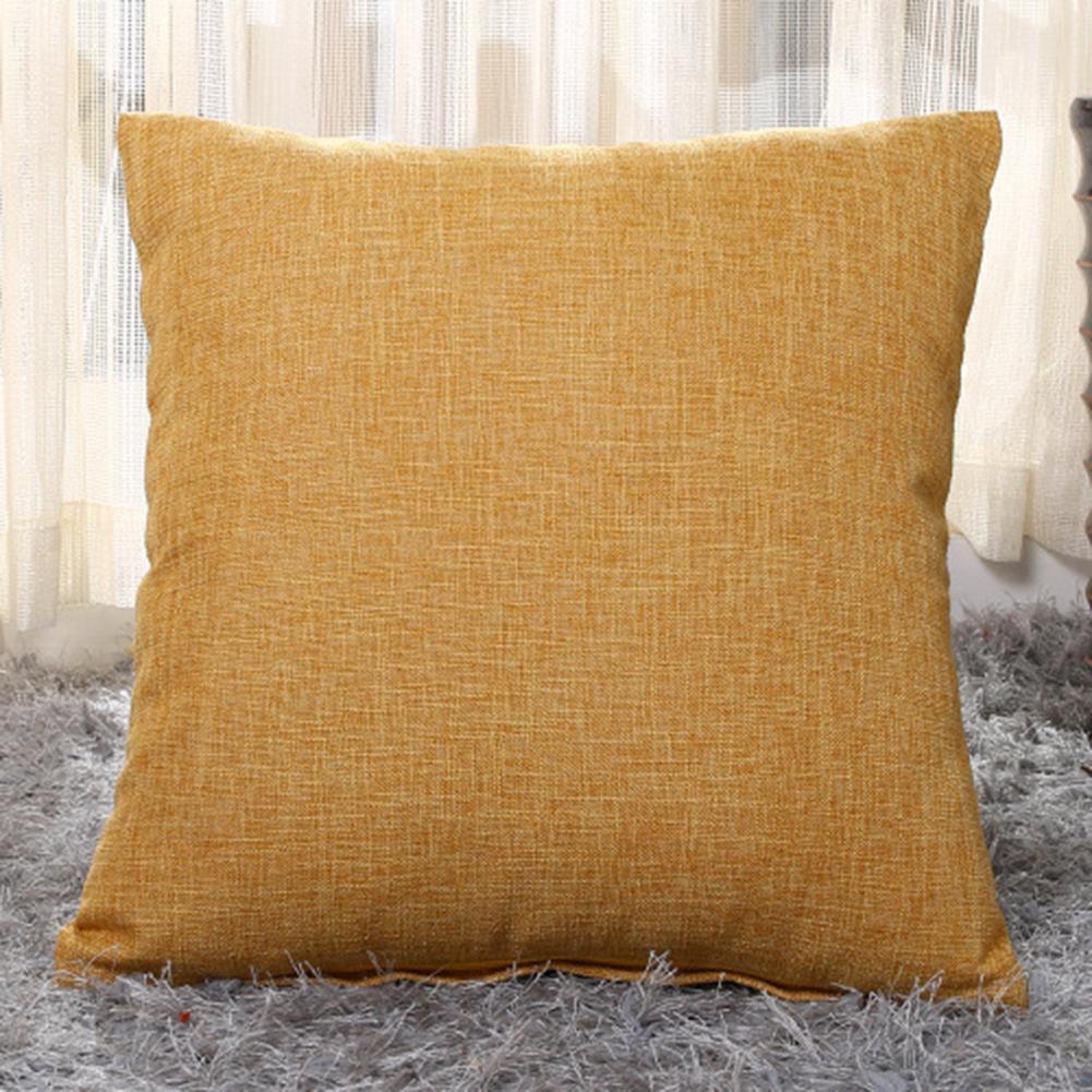 Square Pillow Case Modern Simple Solid Color Throw Pillow Cover Home Decorative Pillowcase (40 X 40cm)
