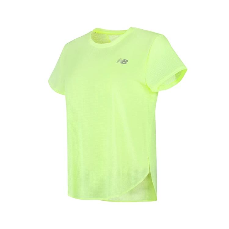 New Balance T Shirt Women s Green Yellow WT51227-AFG L