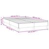 Bed Frame without Mattress Dark Grey 120 x 190 cm Velvet