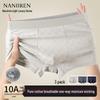 Nanjiren Men's 3-Pack Cotton Antibacterial Boxer Briefs