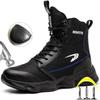 High Top Men Safety Shoes Lightweight Steel Toe Sneakers Work Boots Male Construction Protective Footwear