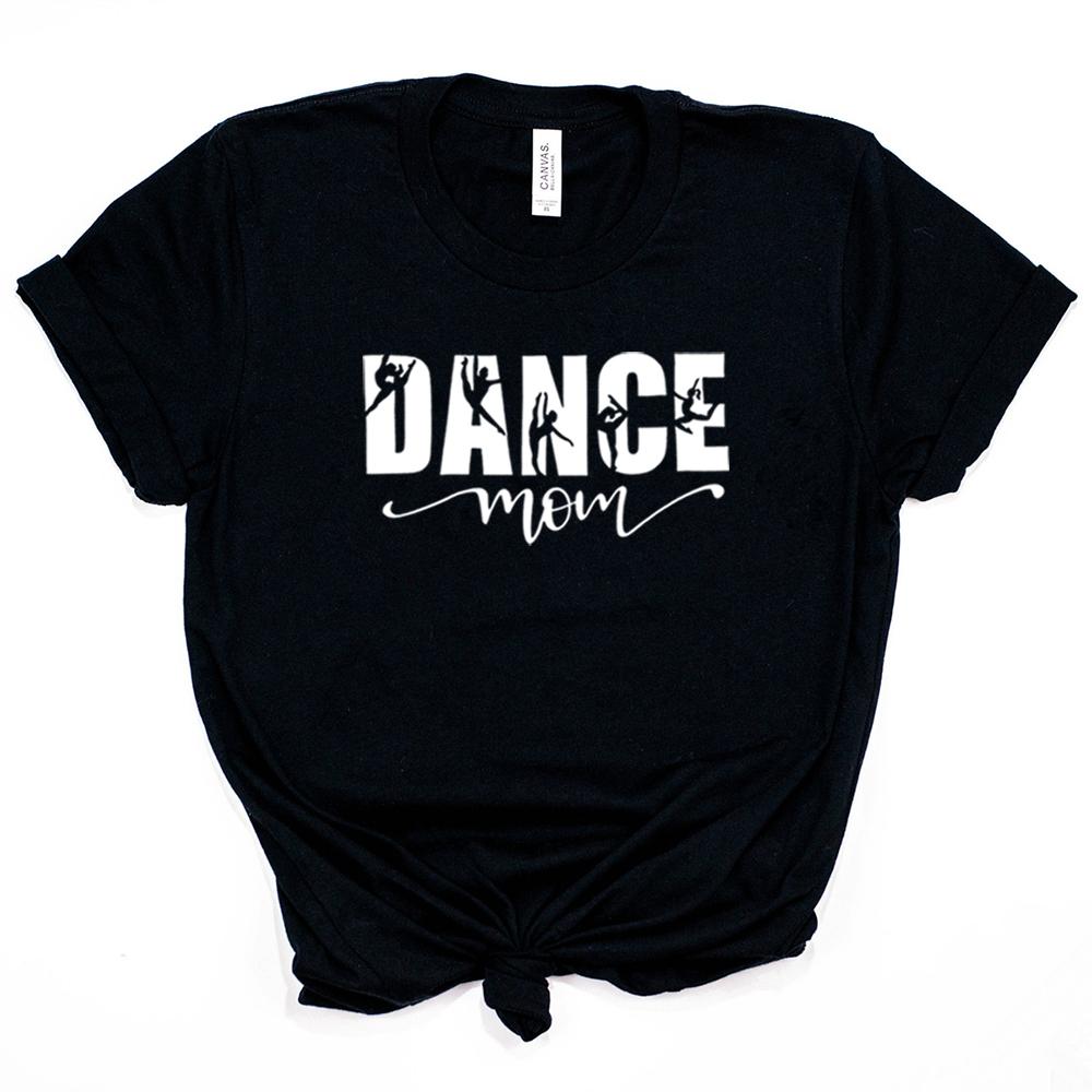 Dance Mom Shirt Dance Lover Dancer Mama Tshirt Vintage Mom Life Tees Women Short Sleeve Casual Tee Harajuku Tops Gift for Mom