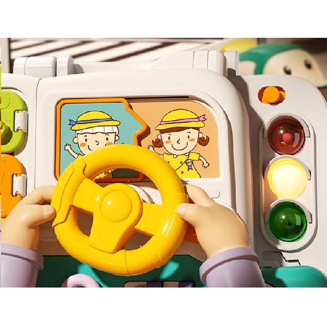 Baby Busy House Sensorial Montessori Toys 3D Busy Board Music Light Switch Fine Motor Training Games Educational Toys For Kids