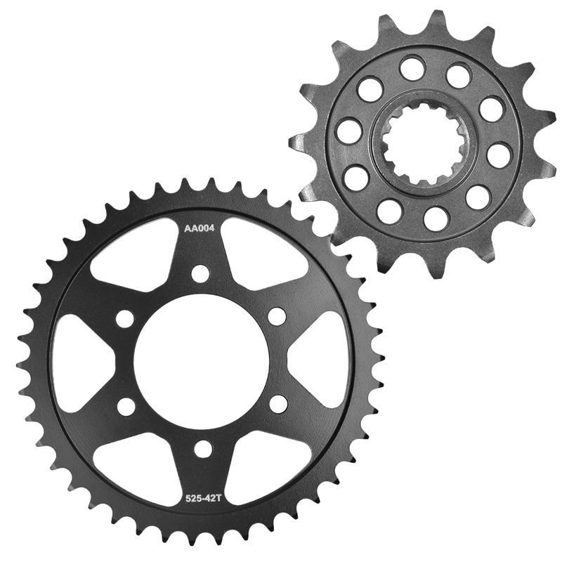 525 15T 42T Motor Bike Front Rear Sprocket Gear Wheel Cam for Kawasaki Z900 ABS Z900 RS 2018- Z1000 2010-2014 ZR1000