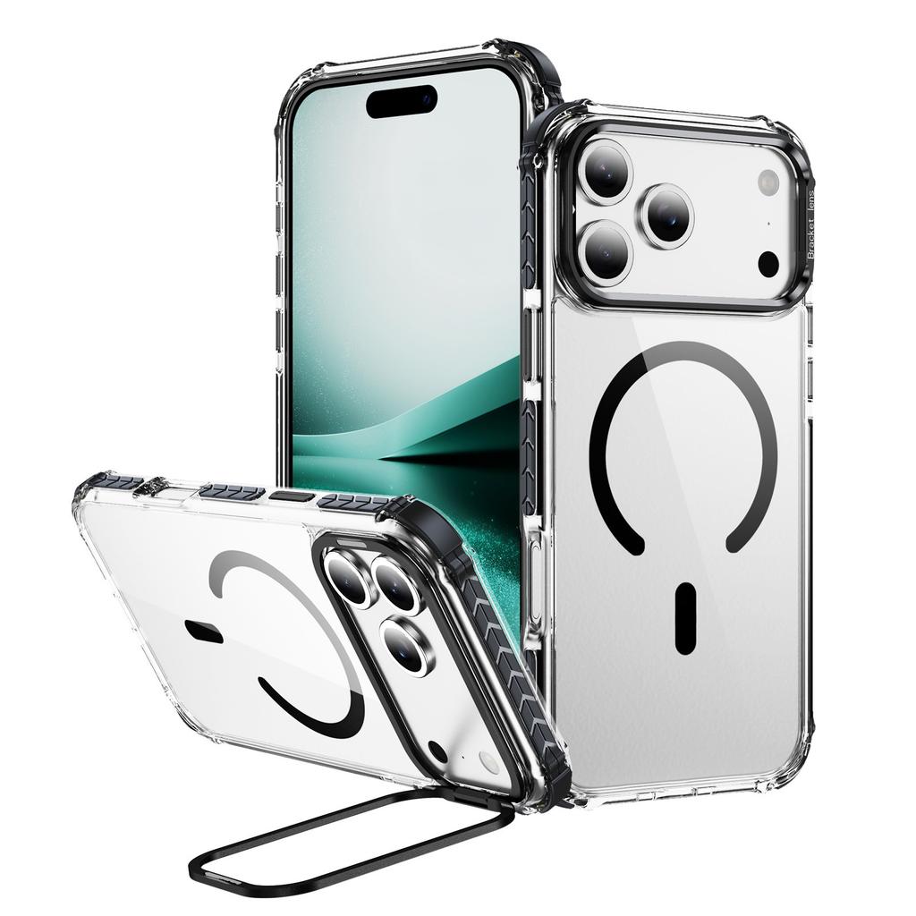 Applicable To iPhone17ProMax Rainbow One Mobile Phone Case Apple 16Pro Magnetic Suction 15 Transparent Protective Case