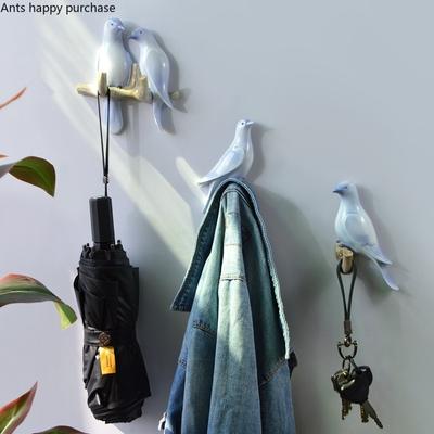 Hak z żywicy w kształcie ptaka Haki do zawieszania na ścianie Wieszak ścienny Wieszak na ubrania Lothes Hak na kapelusze Haki na klucze Półka Uchwyt na klucze Organizer