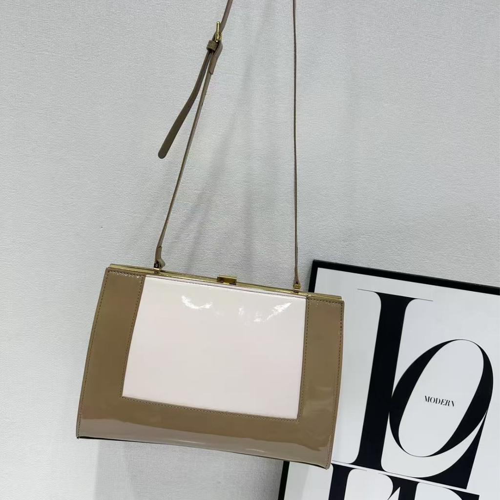 Vintage Clasp Women Handbags Medium Metal Frame Design High Quality Female Tote Bag