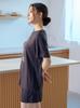 Gelato Pique Rayon Logo PWCT251232 DGRY Free Size T-Shirt Women's