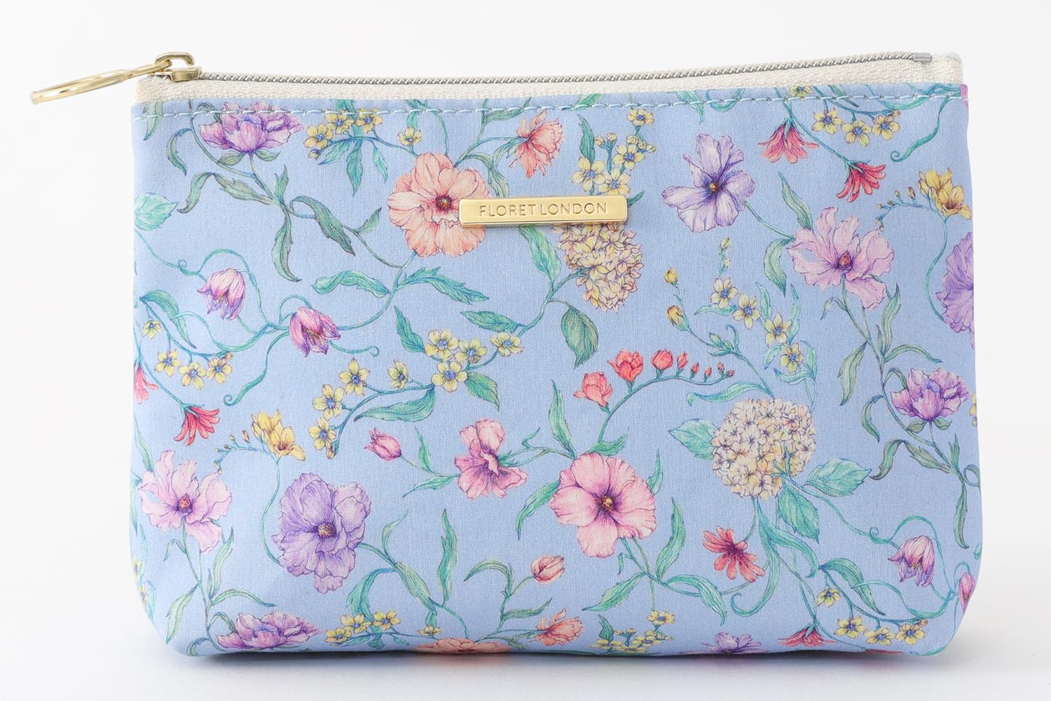 DDintex FLORET LONDON BASIC Косметичка, Battersea Blooms Blue, 15 x 10,5 x 4,5 см [Принт Liberty]