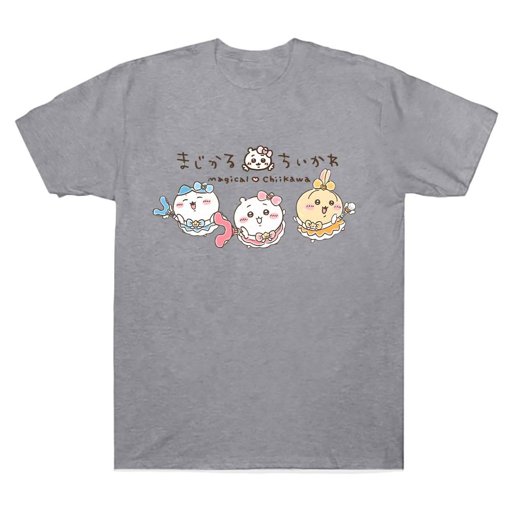 

Chiikawas Magical Girl T Shirts Magical Chiikawa Kawaii Cartoon Tees Unisex Anime Casual Clothes Boy Girl Tops Cotton Tshirts S