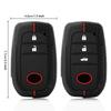Silicone Car Remote Key Case Cover For Toyota RAV4 Corolla C-HR Crown Camry Land Cruiser Prado Yaris Avensis Car Key Accessories