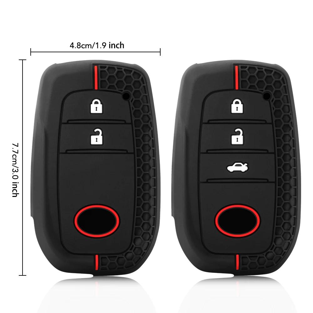 Husă Silicon Cheie Telecomandă Auto Pentru Toyota RAV4 Corolla C-HR Crown Camry Land Cruiser Prado Yaris Avensis Accesorii Cheie Auto