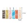 Washi Kawasumi Yuzen Washi Stencil Dye Bookmark Set of 6, Assorted Cherry Blossoms