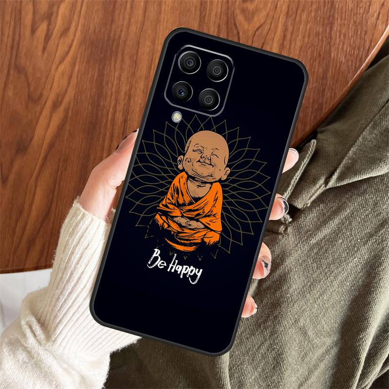 

Be Happy Little Buddha Case For Samsung Galaxy M06 M16 M36 M56 M33 M15 M55 M31 M13 M12 M14 M53 M32 M52 M35 M34 M54 Samsung M55