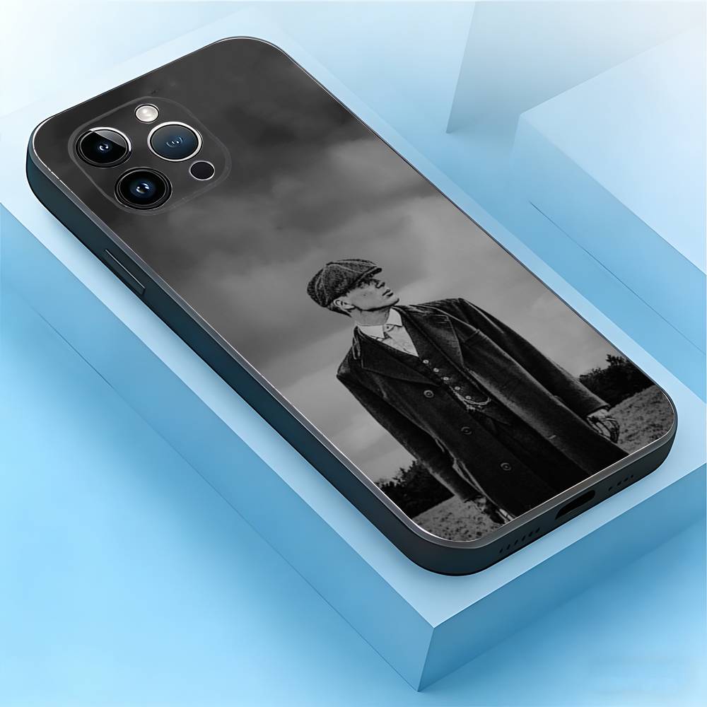 Peaky Blinders Phone Case For iPhone 17,16,15,14,13,12,11,Air,XR,Pro,Max,Plus,mini,SE Silicone Black Cover