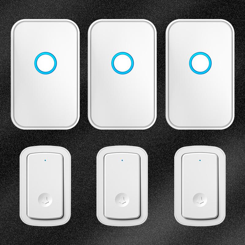 Wireless Rechargeable Doorbell with Long-Range Remote, Waterproof Design, and Smart Reminder Function. No