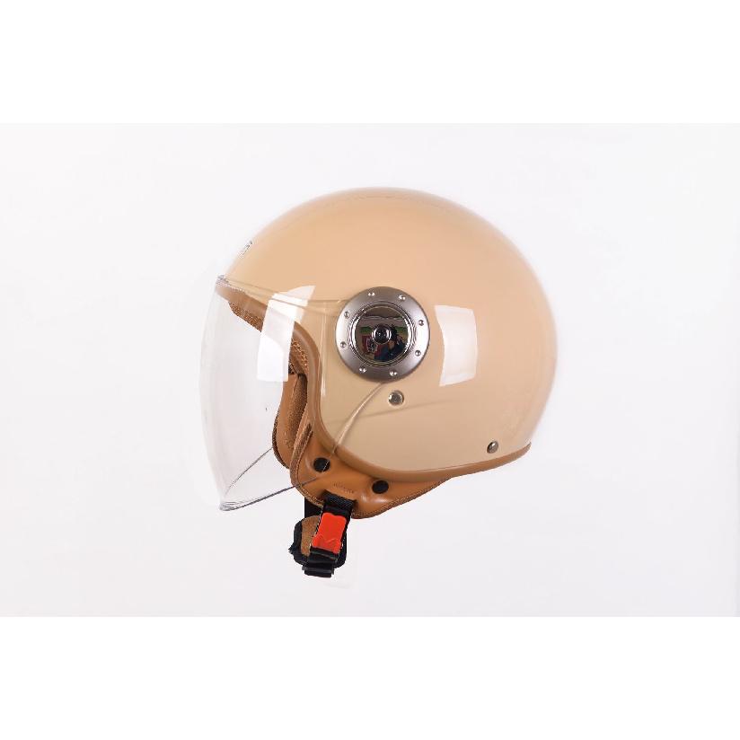 

3C Retro motorcycle helmet, vintage helmet, riding helmet, unisex electric vehicle safety helmet, ear protection, removable and washable Support Customization бежевий