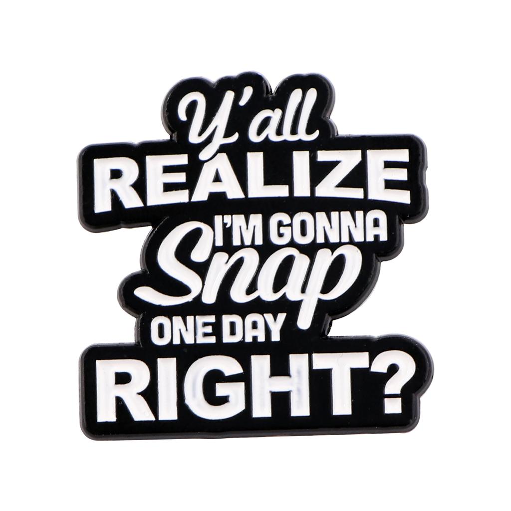 Quotes Series Pins Cute Cartoon Anime Quotation Badges Brooches for Clothing Enamel Pin Women's Badges Jewelry Accessories Gifts