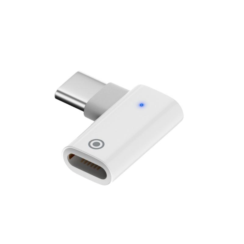 Type C/8Pin Male To 8Pin Female Adapter with LED Indicator for Pencil Charging and Connection