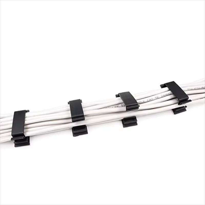 Cable Fixing Clip Cable Wire Sorting Buckle Chassis Organizer 19*47 Black and White Organizer