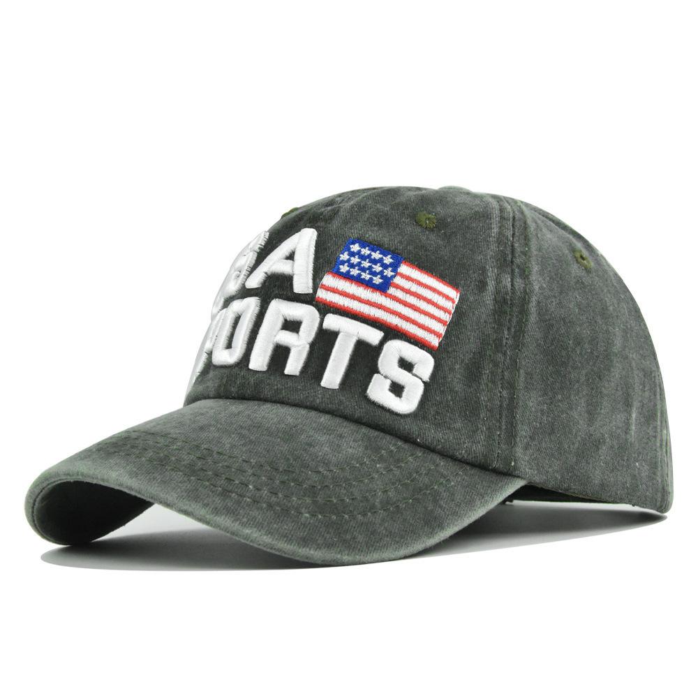 Vintage Embroidered Baseball Cap - Usa 3d Embroidery, Unisex, Washed & Distressed, Sun Visor, Couple's Hat