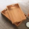 Rectangular Bamboo Serving Tray for Home and Commercial Use