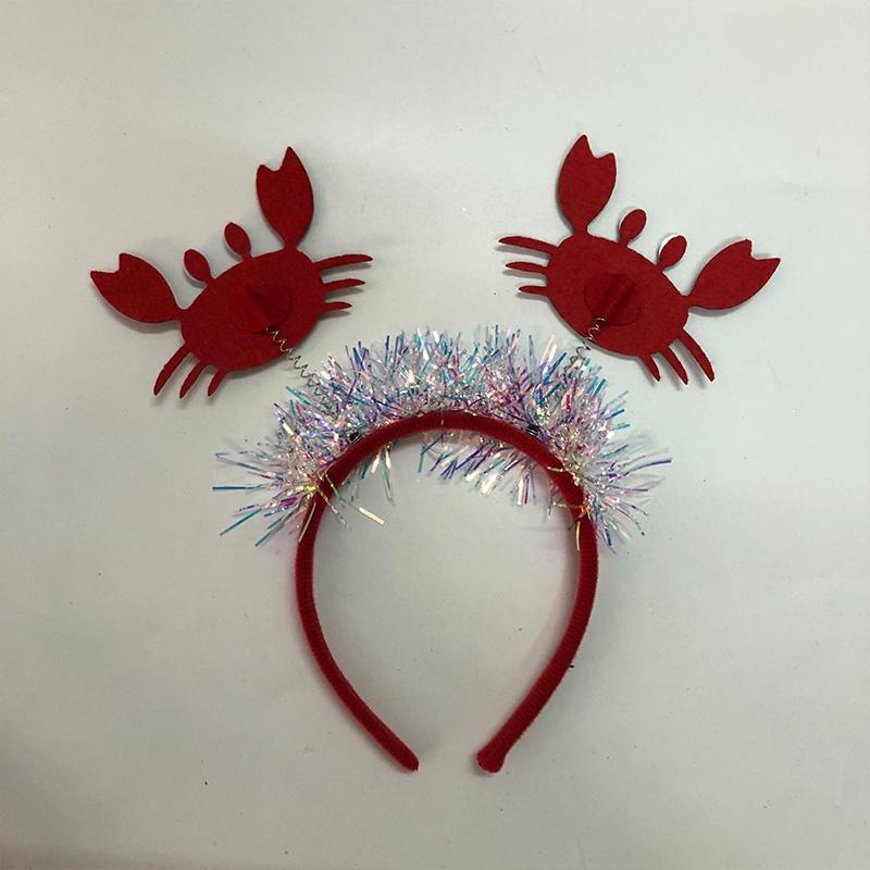 Niedlicher Krebs Hummer Form Haarreif Damen Make-up Stirnband für Kinder Festival Party Auftritt Haarschmuck