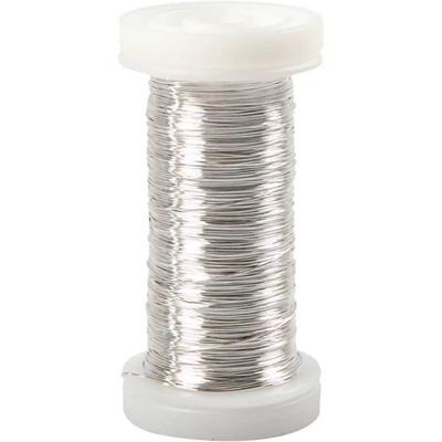 Metal Wire - Silvery - 0.3 Mm - 100 M - Shiny - DIY and Jewelry