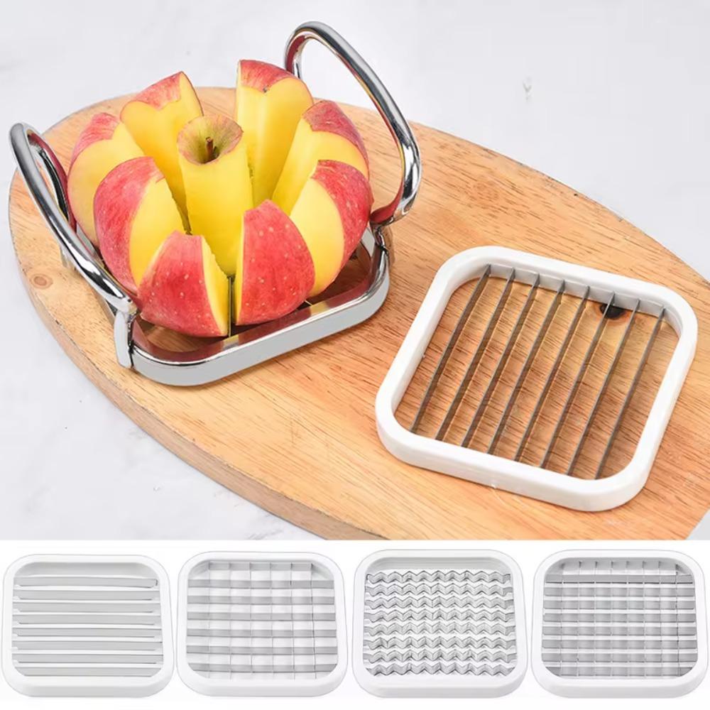 5pcs/set Manual French Fry Cutter Stainless Steel Fruit Cutter Cutting Potato Machine  Cucumber