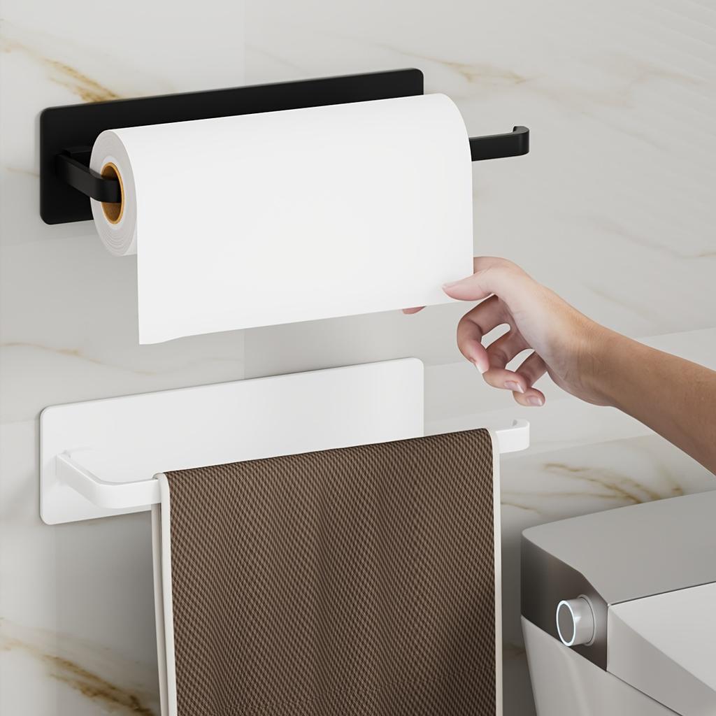 1pc of Versatile Kitchen Paper Towel Holder, Bathroom Towel Rack, And Toilet Paper Holder, Ideal for  Bathroom Paper Towel