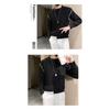 Spring 2024 Men's Sweater Patchwork Assorted Colors Skin-Friendly Fabric Fashion Versatile Top Casual Long-Sleeved Bottoming Shirt