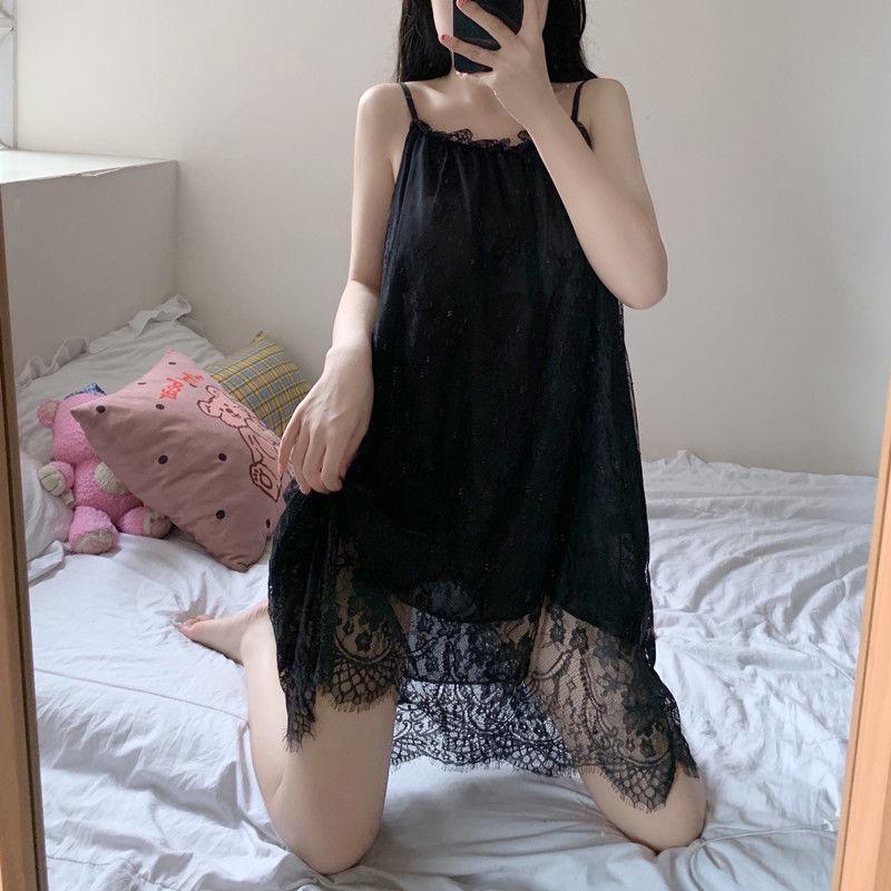 Women's Summer Fairy Camisole Nightgown - Sexy Princess Style with Lace, Sleeveless, Plus Size Pajamas