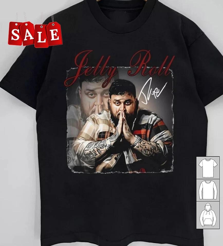 Hot Jelly Roll Singer  Gift For Fans Black All Size TShirt TH940 Unisex T-Shirt L